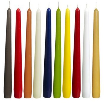 Candele vari colori