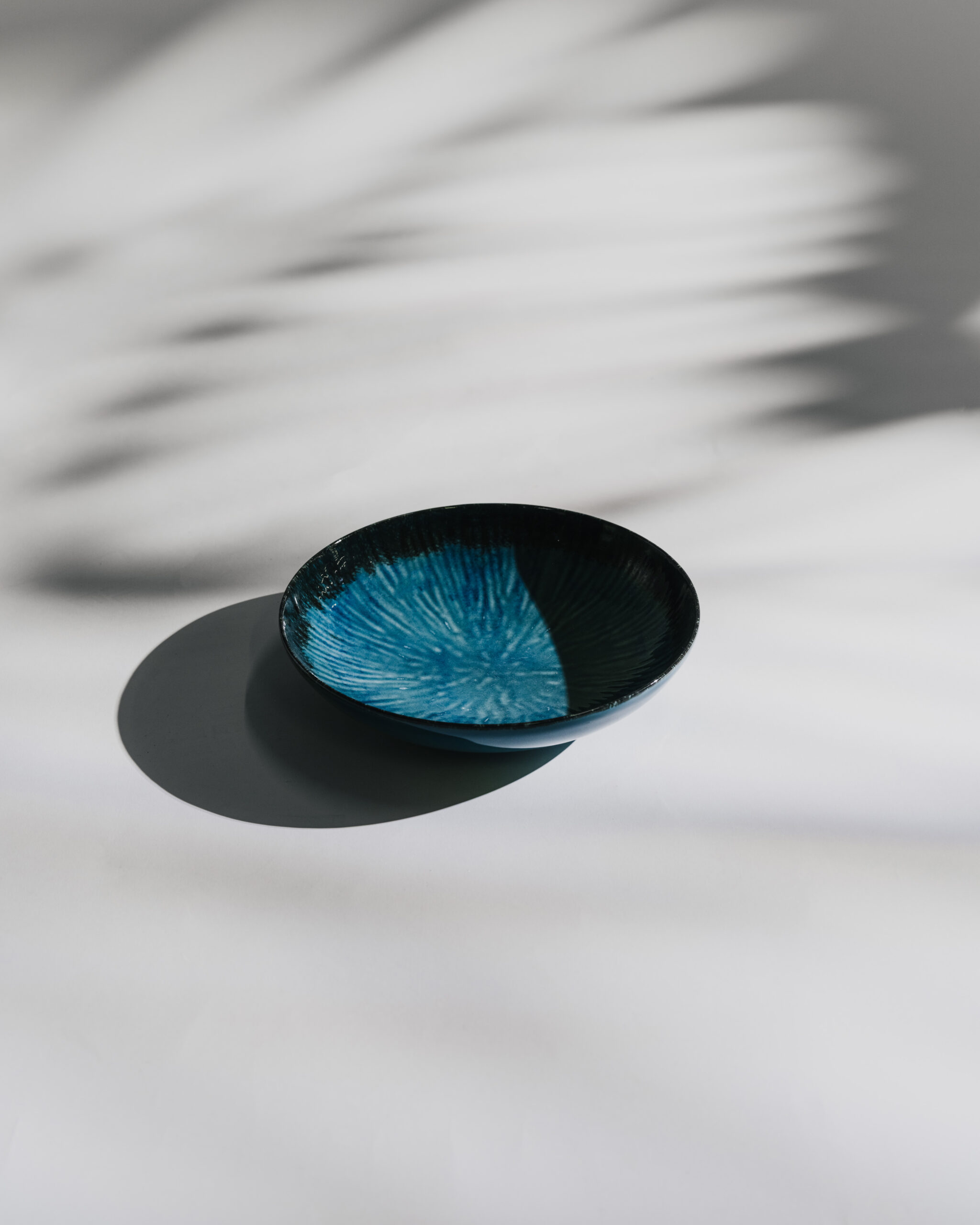 Teller tief Jade blau/grün