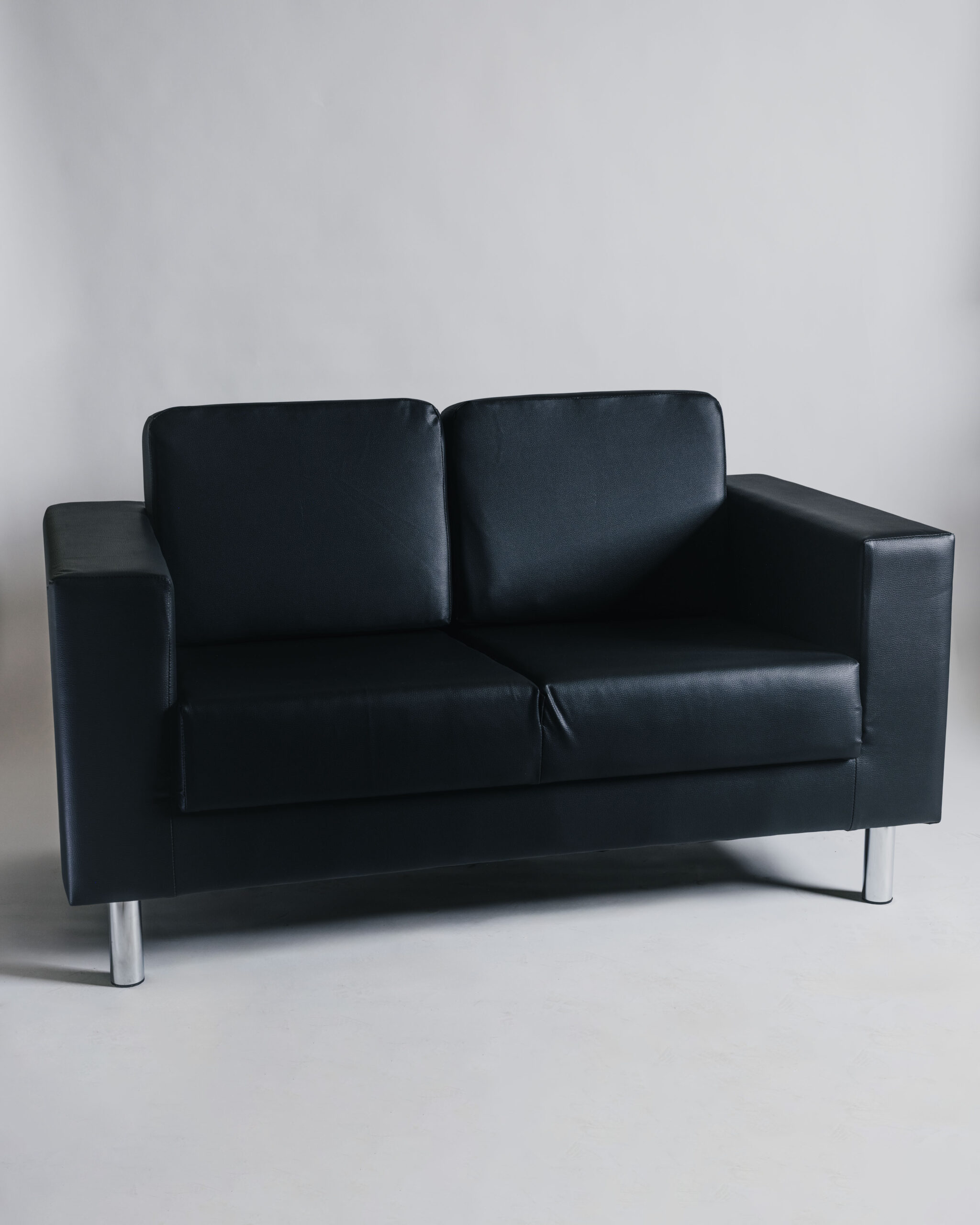 Lounge 2 Sitzer, Textilleder schwarz